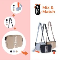 TIAKI Mix & Match Snack Bag Bag: Grey