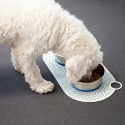 TIAKI Silicone Bowl Mat Green Rhombus L 50 X W 25 Cm -Zoo Plus 319003 tiaki silikon napfunterlage gr ne raute hs 06 5