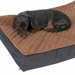 TIAKI Orthopaedic Dog Mattress Outdoor Replacement Cover Plush, Grey -Zoo Plus 320196 orth matratze outdoor fg 2359 1