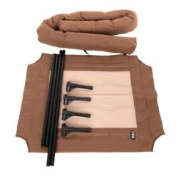 TIAKI Sun Dog Lounger Cream/ Brown, Size L: 91 X 76 X 18cm (L X W X H) -Zoo Plus 320897 tiaki hundesofa sun cream fg 8381 4 2