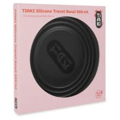 TIAKI Black Silicone Travel Bowl 500ml -Zoo Plus 329008 pla tiaki silikon reisenapf schwarz 500ml hs 01 5 1