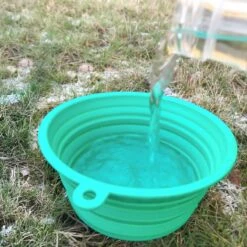 TIAKI Turquoise Silicone Travel Bowl 500ml -Zoo Plus 329010 tiaki silicone travel bowl 500 turquoise 10 7