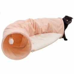 TIAKI Corduroy Cat Tunnel 105 X 30 X 60cm (L X W X H) -Zoo Plus 351496 corduroy cat tunnel fg 0417 7