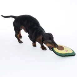 TIAKI Happy Avocado Tough Dog Toy 24 X 18 X 6.5cm (L X W X H) -Zoo Plus 359300 happy avocado dog fg 0213 1