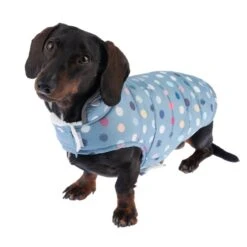TIAKI Comfy Dots Dog Coat Approx. 35cm Back Length -Zoo Plus 360301 comfy dots fg 9972 8