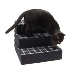 TIAKI Step & Sleep Pet Staircase 40 X 40 X 30cm (L X W X H) -Zoo Plus 363096 tiaki pet stairs step sleep fg 9112 0