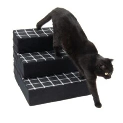 TIAKI Step & Sleep Pet Staircase 40 X 40 X 30cm (L X W X H) -Zoo Plus 363096 tiaki pet stairs step sleep fg 9115 0