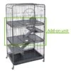 TIAKI Villa Small Pet Cage Add-On Unit: 79 X 52 X 42.5cm (L X W X H)