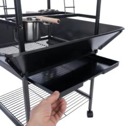 TIAKI Free-Standing Perch For Parrots 66.5 X 63.5 X 141cm (L X W X H) -Zoo Plus 369417 tiaki playstand fg 0280 8