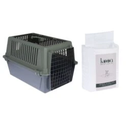 TIAKI Verde Transport Box 40 X 60 X 38cm (L X W X H) -Zoo Plus 369536 531206 pla tiaki transportbox verde kooa welpenunterlage 2 1