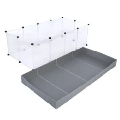 TIAKI Indoor Slot-Together Small Pet Run With Base 145 X 75 X 46cm (L X W X H) -Zoo Plus 372304 kleintierfreilauf fg 0330 3