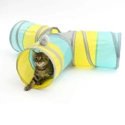 TIAKI Rocket Cat Tunnel In T-Shape Diameter 25 X (L) 120 Cm -Zoo Plus 372498 tiaki katzentunnel t rakete cat fg 3600 1
