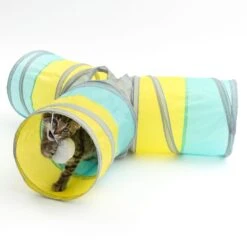 TIAKI Rocket Cat Tunnel In T-Shape Diameter 25 X (L) 120 Cm -Zoo Plus 372498 tiaki katzentunnel t rakete cat fg 3602 5