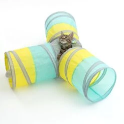 TIAKI Rocket Cat Tunnel In T-Shape Diameter 25 X (L) 120 Cm -Zoo Plus 372498 tiaki katzentunnel t rakete cat fg 3608 5