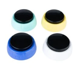 TIAKI Pet Talking Buttons "Let's Talk!" 9 X 4cm (diameter X H), 4 Pieces -Zoo Plus 376716 tiaki pet talking buttons lets talk fg 3725 1