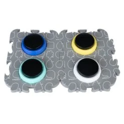 TIAKI Pet Talking Buttons "Let's Talk!" 9 X 4cm (diameter X H), 4 Pieces -Zoo Plus 376716 tiaki pet talking buttons lets talk fg 3740 9