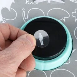 TIAKI Pet Talking Buttons "Let's Talk!" 9 X 4cm (diameter X H), 4 Pieces -Zoo Plus 376716 tiaki pet talking buttons lets talk fg 3748 9