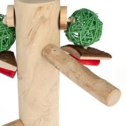 TIAKI XL Java Wood Perch Station Swing 51 X 25 X 19cm (L X W X H) -Zoo Plus 377908 tiaki java wood bird perch station swing fg 0029 4