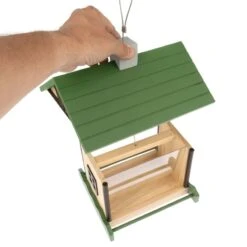 TIAKI House Bird Feeder 25 X 21 X 24.5 Cm (L X W X H) -Zoo Plus 378000 tiaki wooden bird feeder fg 3902 9