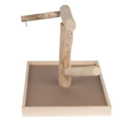 TIAKI Java Wood Parrot Perch 40.5 X 31 X 31cm (L X W X H) -Zoo Plus 378006 tiaki java wooden parrot stand fg 0101 2