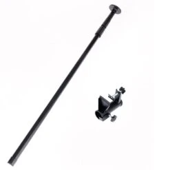 TIAKI Railing Clamp For Telescopic Poles Railing Clamp & Curved Telescopic Pole -Zoo Plus 380405 380400 tiaki railing clamp set 02 7