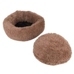 TIAKI No Stress Cuddly Bed - Beige Small: 75 X 25cm (Diameter X H) -Zoo Plus 381396 tiaki cuddle bed no stress fg 4476 1