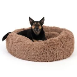 TIAKI No Stress Cuddly Bed - Beige Small: 75 X 25cm (Diameter X H) -Zoo Plus 381396 tiaki cuddle bed no stress fg 4642 1