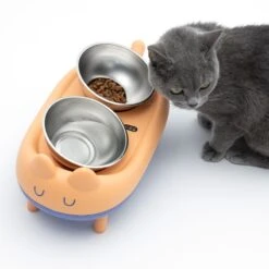TIAKI Cova Feeding Station 2 X 350ml (diameter 15cm) -Zoo Plus 383933 tiaki double elevated bowl cova cat fg 2340 3