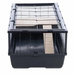 TIAKI Living Large Small Pet Cage 100 X 54 X 39 Cm (L X W X H) -Zoo Plus 388198 tiaki rodent cage living large fg 3935 3