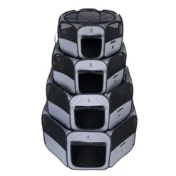 TIAKI Collapsible Run For Puppies & Small Pets XL: 154 X 154 X 75 Cm (L X W X H) -Zoo Plus 389097 1 4 2