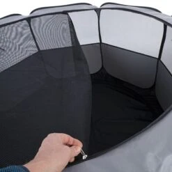 TIAKI Collapsible Run For Puppies & Small Pets M: 104 X 104 X 52 Cm (L X W X H) -Zoo Plus 389100 tiaki foldable playpen fg 5531 1 1