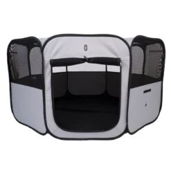 TIAKI Collapsible Run For Puppies & Small Pets L: 128 X 128 X 63 Cm (L X W X H) -Zoo Plus 389100 tiaki foldable playpen fg 5534 5