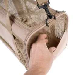 TIAKI Mesh Carry Case 46 X 28 X 28cm (L X W X H) -Zoo Plus 392796 tiaki pet transport bag fg 8175 8