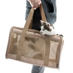 TIAKI Mesh Carry Case 46 X 28 X 28cm (L X W X H) -Zoo Plus 392796 tiaki pet transport bag fg 8399 3