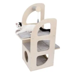 TIAKI Aidan Cat Scratching Tree Light Grey -Zoo Plus 402296 tiaki aidan fg 6892 7