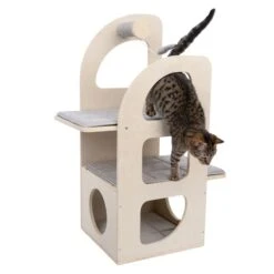TIAKI Aidan Cat Scratching Tree Light Grey -Zoo Plus 402296 tiaki aidan fg 6900 8