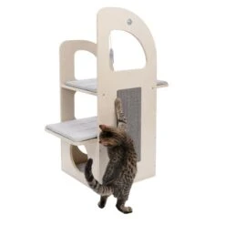 TIAKI Aidan Cat Scratching Tree Light Grey -Zoo Plus 402296 tiaki aidan fg 6903 5