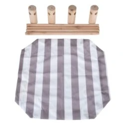 TIAKI Stripes Cat Bed 50 X 50 X 13cm (L X W X H) -Zoo Plus 403597 tiaki stripes cat bed fg 5163 5