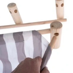 TIAKI Stripes Cat Bed 50 X 50 X 13cm (L X W X H) -Zoo Plus 403597 tiaki stripes cat bed fg 5165 9