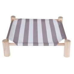 TIAKI Stripes Cat Bed 50 X 50 X 13cm (L X W X H) -Zoo Plus 403597 tiaki stripes cat bed fg 5168 0