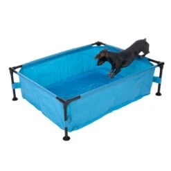 TIAKI Square Dog Pool 119 X 90 X 33cm (L X W X H) -Zoo Plus 403600 tiaki square dog pool fg 5604 8