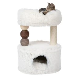 TIAKI Harry Scratching Post White -Zoo Plus 412703 tiaki harry fg 7352 3