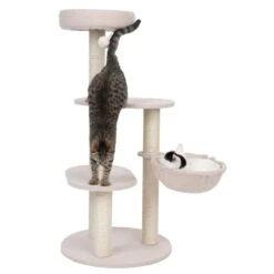 TIAKI Shearly Cat Tree Beige -Zoo Plus 412706 tiaki shearly fg 7390 2
