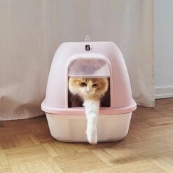 TIAKI Pixie Hooded Litter Tray Pink -Zoo Plus 414998 tiaki haubentoilette pixie hs 10 4