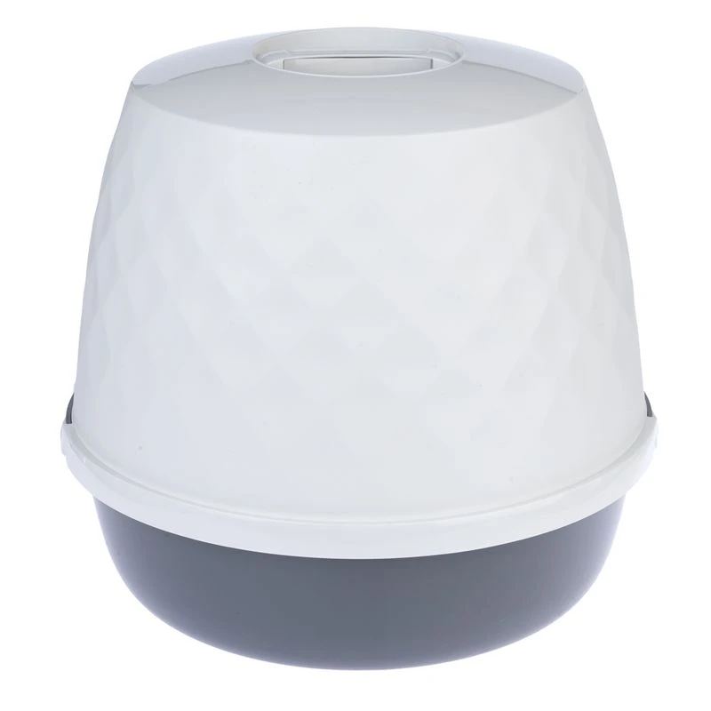 TIAKI Nebel Hooded Litter Tray Dark Grey / White 14 TIAKI Nebel Hooded Litter Tray Dark Grey / White - Image 14