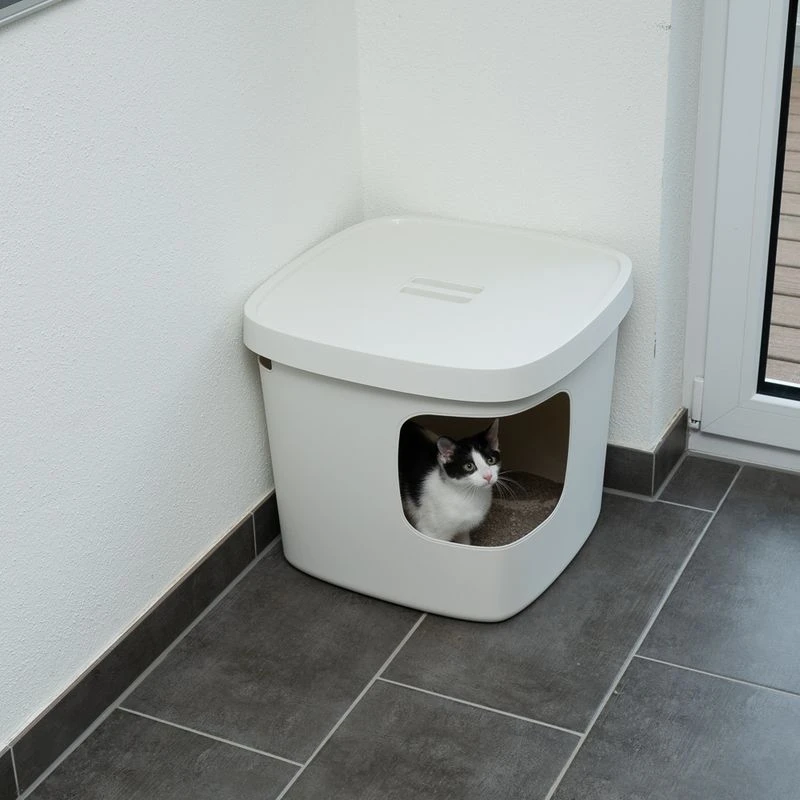 TIAKI Devon Hooded Toilet White 4 TIAKI Devon Hooded Toilet White - Image 4