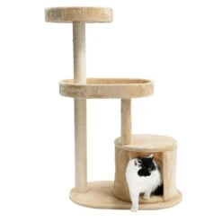 TIAKI Haven Cat Tree Beige -Zoo Plus 415498 tiaki haven fg 4215 5