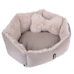 TIAKI Fluffy Bone Cuddle Bed 50 X 40 X 20 Cm (L X W X H)