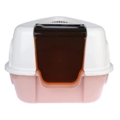 TIAKI Parfait Corner Hooded Litter Tray Cream/ Pink 27 TIAKI Parfait Corner Hooded Litter Tray Cream/ Pink -Zoo Plus 419401 tiaki eckhaubentoilette parfait fg 6187 8