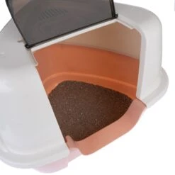 TIAKI Parfait Corner Hooded Litter Tray Cream/ Pink 22 TIAKI Parfait Corner Hooded Litter Tray Cream/ Pink -Zoo Plus 419401 tiaki eckhaubentoilette parfait fg 6199 4